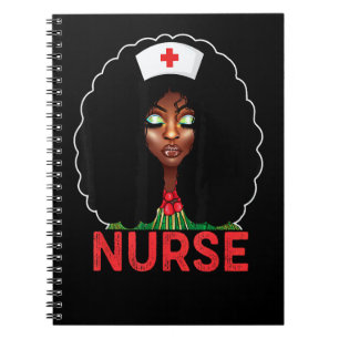 Cuaderno Enfermera Negra - Enfermera Afroamericana American
