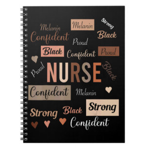 Cuaderno Enfermera Negra Historia Negra Melanina Mujer Afro