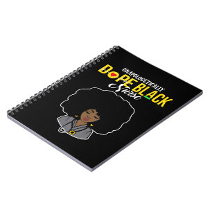 Cuaderno Enfermera negra sin arrepentimiento