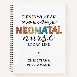 Cuaderno Enfermera neonatal divertida y asombrosa apreciaci