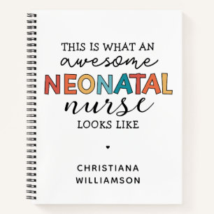 Cuaderno Enfermera neonatal divertida y asombrosa apreciaci