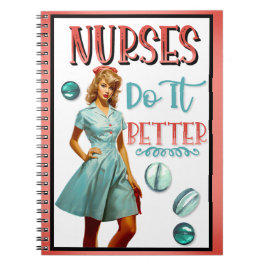 Cuaderno Enfermera Nostálgica Cute Enfermeras De Pinup Lo H