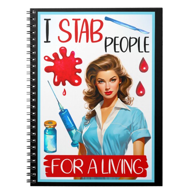 Cuaderno Enfermera nostálgica para ganarse la vida (Frente)