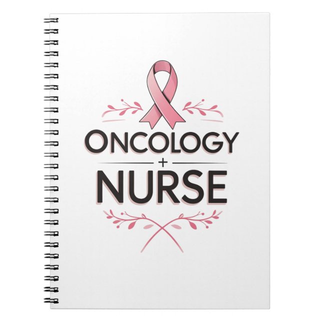 Cuaderno Enfermera Oncológica Floral (Frente)