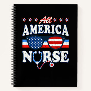 Cuaderno Enfermera Patriota Día de la Independencia de Amér