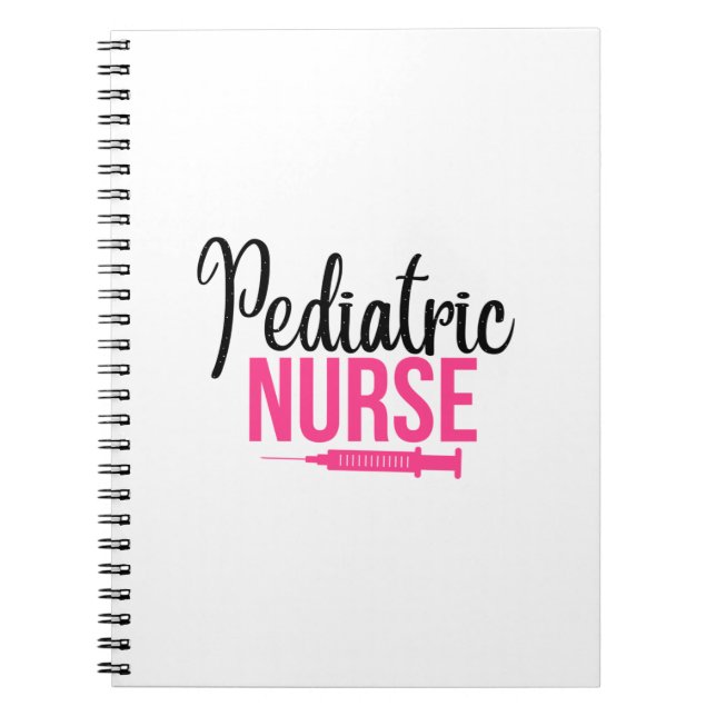 Cuaderno Enfermera pediátrica con regalo de enfermería (Frente)