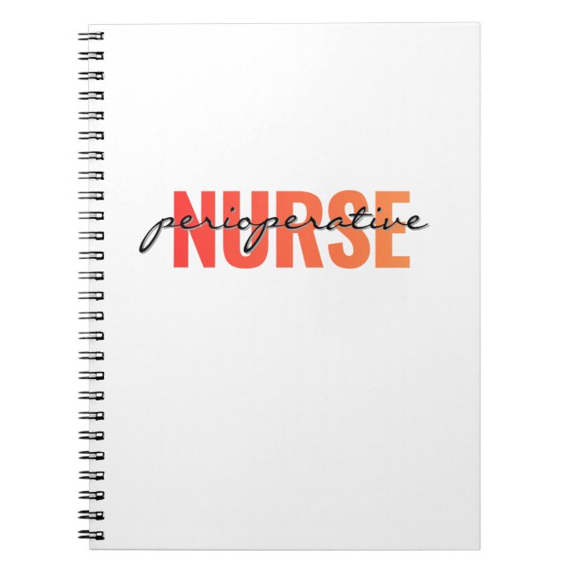 Cuaderno Enfermera Perioperatoria Tipografía Moderna (Frente)