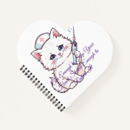 Cuaderno Enfermera Personalizada Gatito lo Suficientemente 