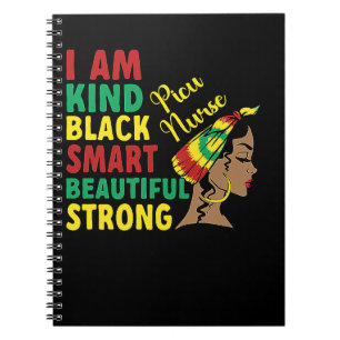 Cuaderno Enfermera PICU negra enfermera afroamericana de UC