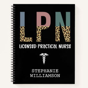 Cuaderno Enfermera práctica con licencia LPN personalizada