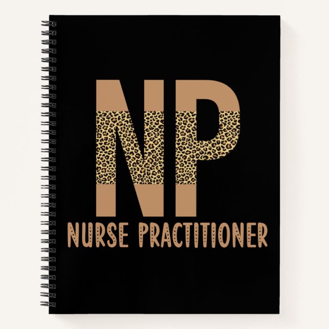 Cuaderno Enfermera practicante nodriza nodriza cheetah (Anverso)