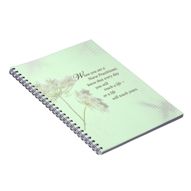 Cuaderno Enfermera practicante Touch Lives Wildflower (Lado Derecho)