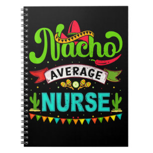 Cuaderno Enfermera Promedio De Nacho Mexicano Vintage Cinco