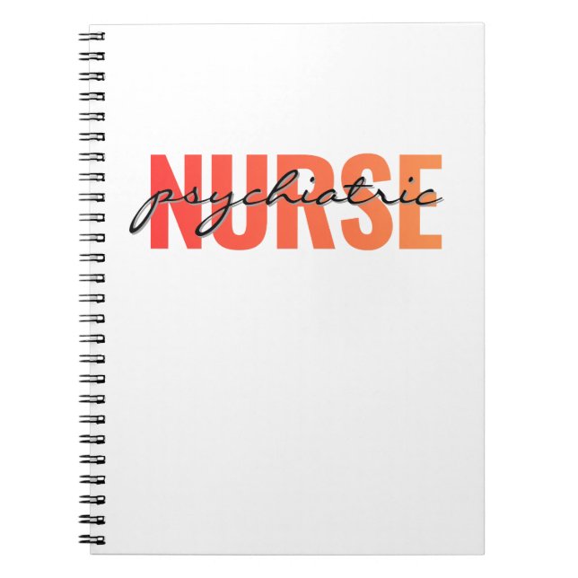 Cuaderno Enfermera Psiquiátrica Tipografía Moderna (Frente)
