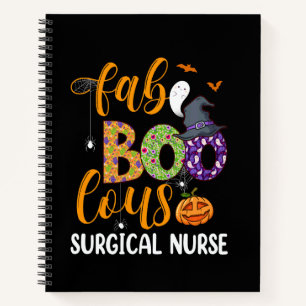 Cuaderno Enfermera Quirúrgica Faboolous Halloween Enfermera