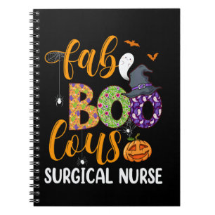 Cuaderno Enfermera Quirúrgica Faboolous Halloween Enfermera