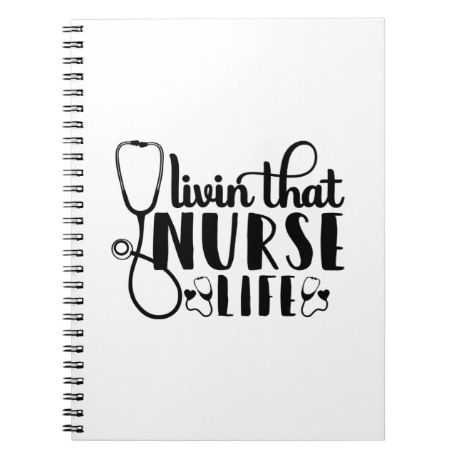 Cuaderno Enfermera Regalo Vivir Que Enferma La Vida (Frente)