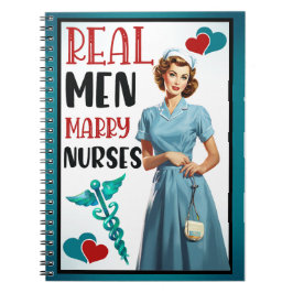 Cuaderno Enfermera retro Pinup_ Hombres reales se casan con