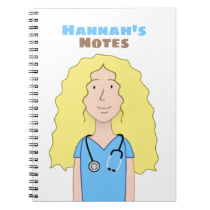 Cuaderno Enfermera rubia