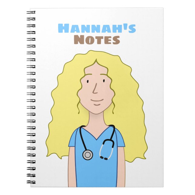 Cuaderno Enfermera rubia (Frente)