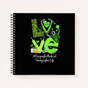 Cuaderno Enfermera Sonógrafa Médica de Diagnóstico Vida Amo