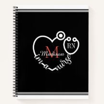 Enfermera Stethoscope Monograma Personalizado Mode