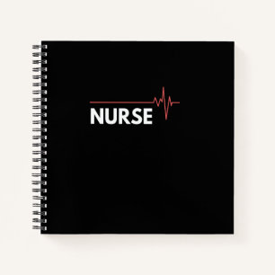 Cuaderno enfermera trabajo corazón duro trabajo hospital la