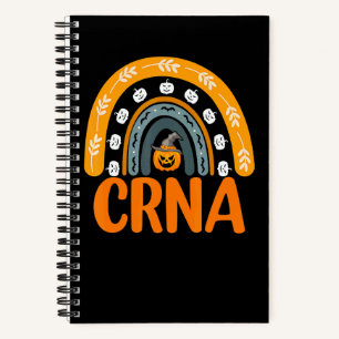 Cuaderno Enfermeras Crna Calabaza Arcoíris Disfraz Hallowee