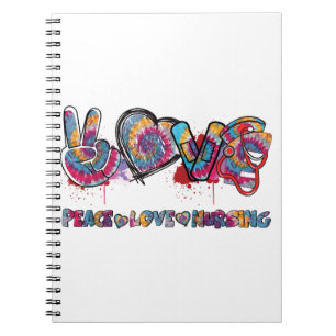 Cuaderno Enfermería de amor por la paz Stethoscope Cute Enf