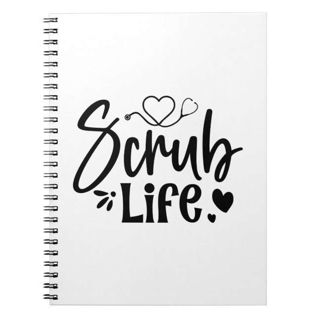 Cuaderno Enfermería Regalo Vida de Scrub (Frente)