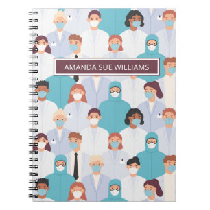Cuaderno Enfermero/ Estudiante Médico - Añadir Su Nombre 