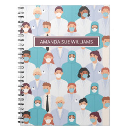 Cuaderno Enfermero/ Estudiante Médico - Añadir Su Nombre /M