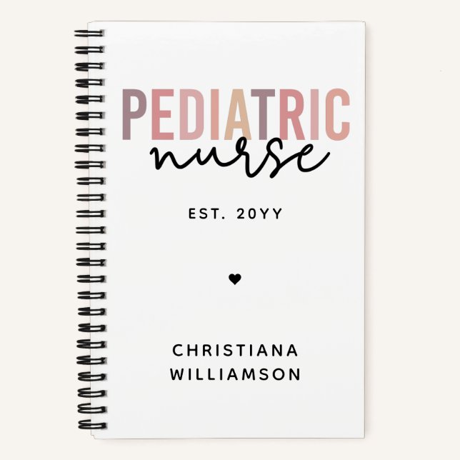 Cuaderno Enfermero pediátrico personalizado de enfermería p (Anverso)