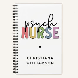 Cuaderno Enfermero Psiquiátrico de nombre personalizado | E