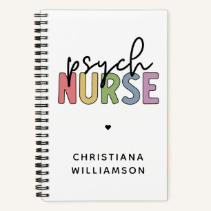 Cuaderno Enfermero Psiquiátrico de nombre personalizado   E