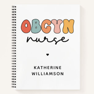 Cuaderno Enfermero Retro OBGYN personalizado