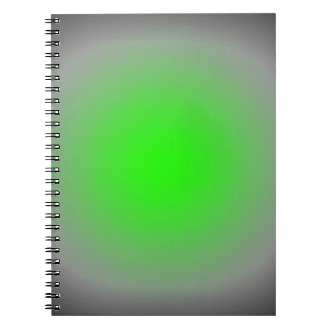 Cuaderno Enfoque verde y gris (Frente)