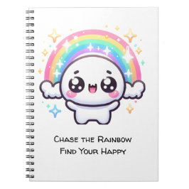 Cuaderno Enfrentar el arcoiris y encontrar tu felicidad