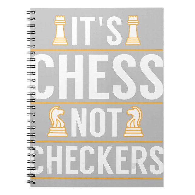 Cuaderno enfriar su ajedrez no damas fichas jugadores regal (Frente)