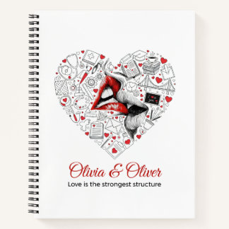 Cuaderno Engineer Love Strongest Structure Valentine