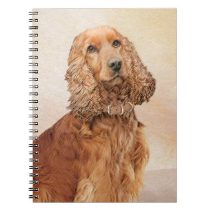 Cuaderno English Cocker Spaniel Painting - Original Dog Art