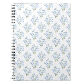 Cuaderno English Country Muster mit Vergissmeinnichtblumen