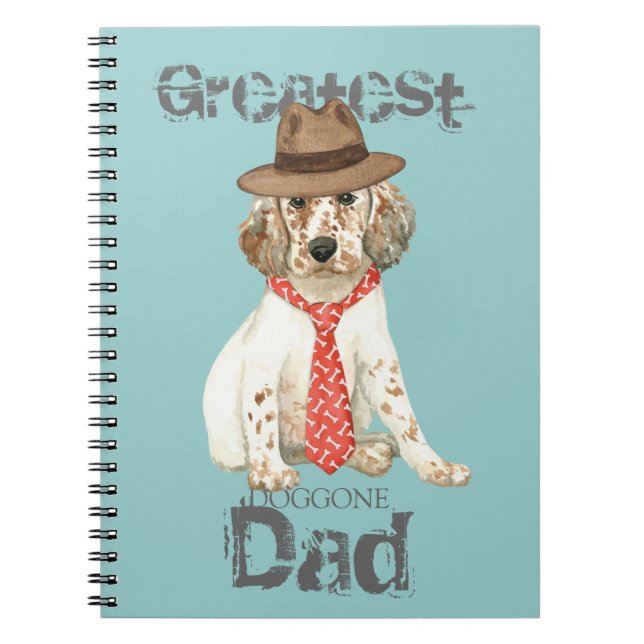 Cuaderno English Setter Dad (Frente)