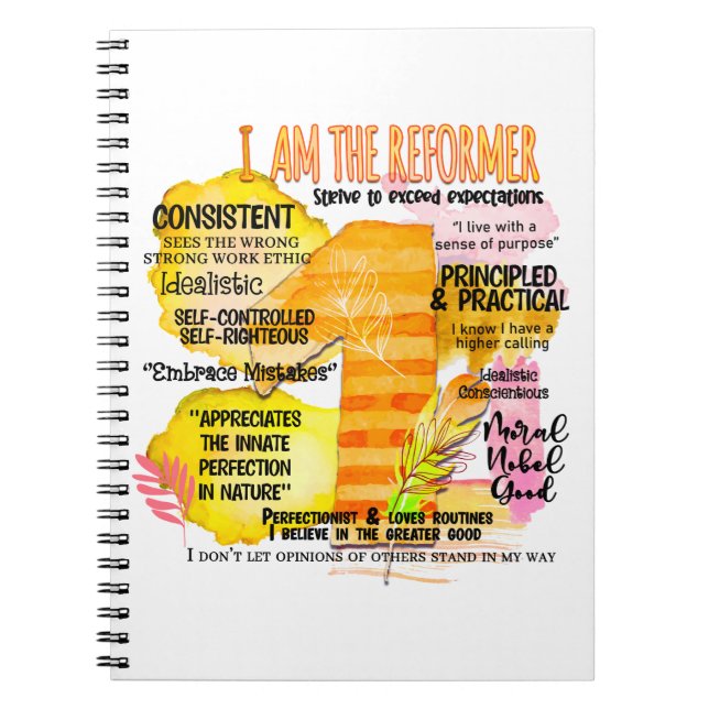 Cuaderno Enneagram Tipo 1 - Soy El Reformador (Frente)