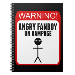 Cuaderno enojado del Fanboy