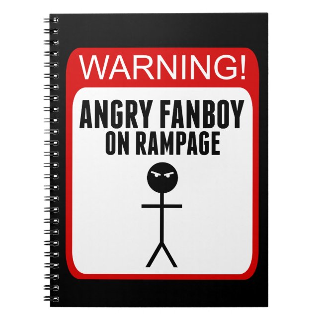Cuaderno enojado del Fanboy (Frente)