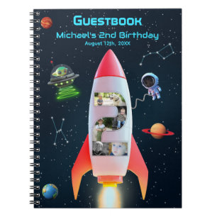Cuaderno Enorme Uno Espacio para cohetes 2º libro de invi