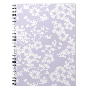Cuaderno Enrejado Floral - Lavanda Polvorienta