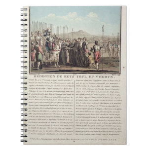 Cuaderno Enrique II (1519-59) recibe las llaves de Metz,