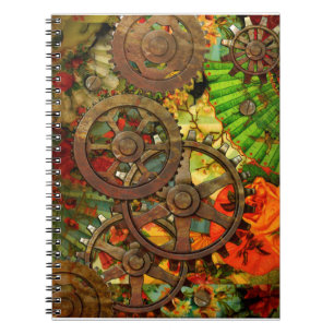 Cuaderno enrrollado de Steampunk del Victorian